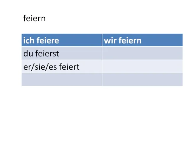 feiern