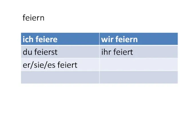 feiern