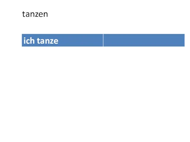 tanzen