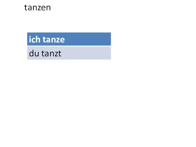 tanzen