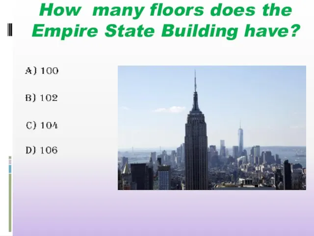 How many floors does the Empire State Building have?