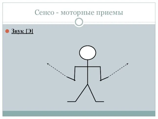 Сенсо - моторные приемы Звук [Э]