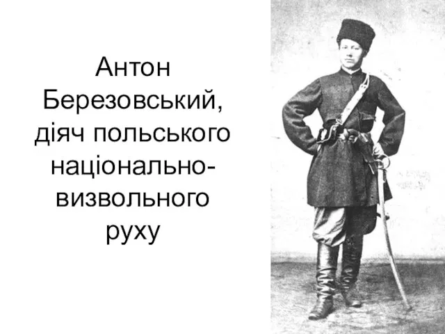 Антон Березовський, діяч польського національно-визвольного руху