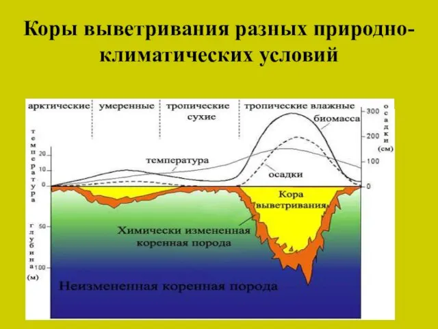 Коры выветривания разных природно-климатических условий