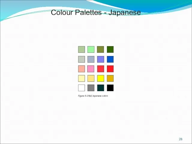 Colour Palettes - Japanese