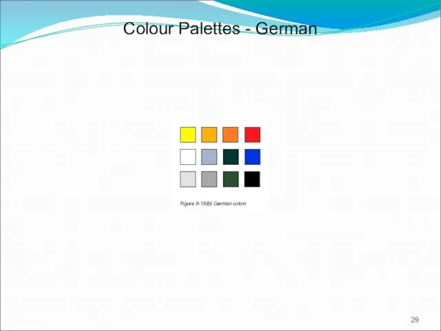 Colour Palettes - German