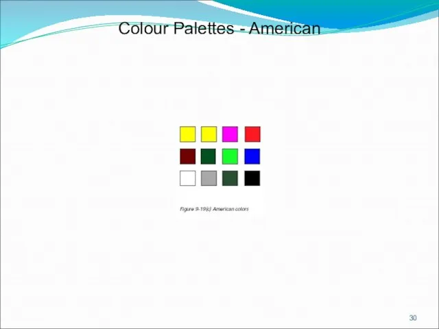 Colour Palettes - American