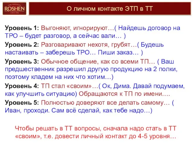 О личном контакте ЭТП в ТТ Уровень 1: Выгоняют, игнорируют…( Найдешь