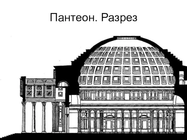 Пантеон. Разрез