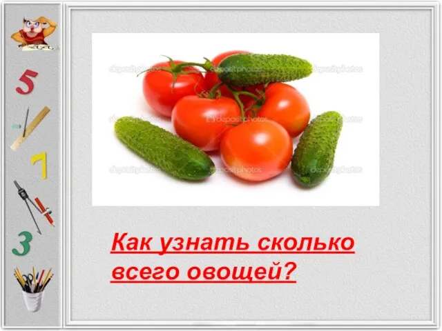 Как узнать сколько всего овощей?