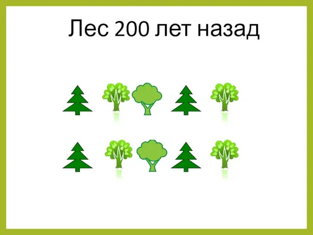 Лес 200 лет назад