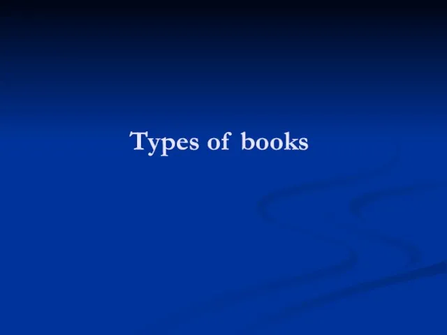 Types of books