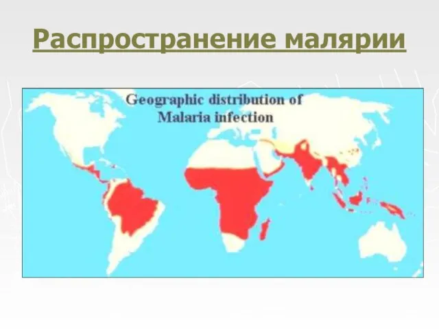 Распространение малярии