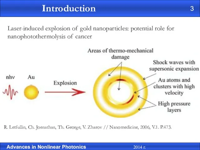 Laser-induced explosion of gold nanoparticles: potential role for nanophotothermolysis of cancer