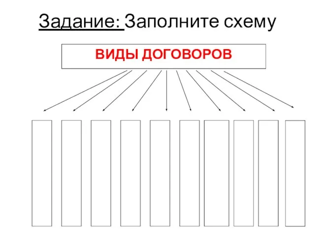 Задание: Заполните схему