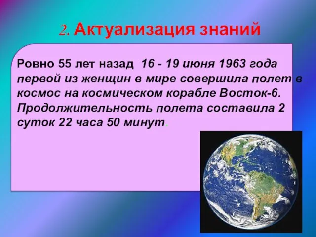 Ровно 55 лет назад 16 - 19 июня 1963 года первой