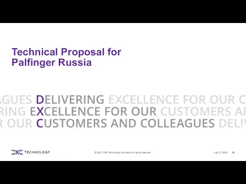 Technical Proposal for Palfinger Russia