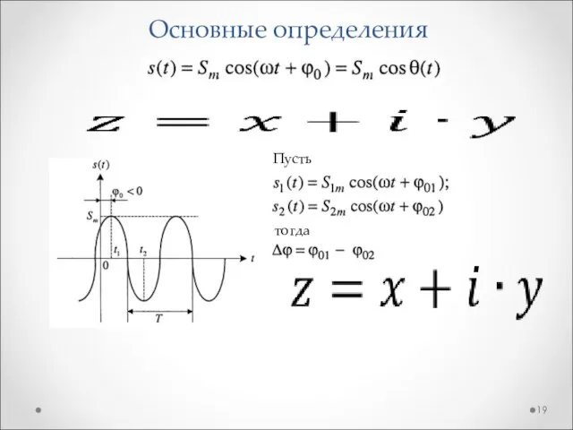 Основные определения Пусть тогда