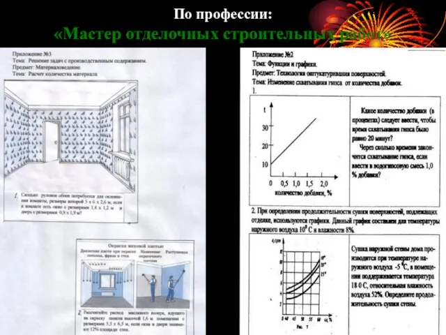 По профессии: «Мастер отделочных строительных работ»