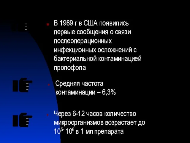 В 1989 г в США появились первые сообщения о связи послеоперационных