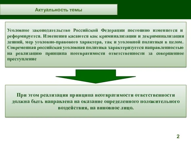 Уголовное законодательство Российской Федерации постоянно изменяется и реформируется. Изменения касаются как