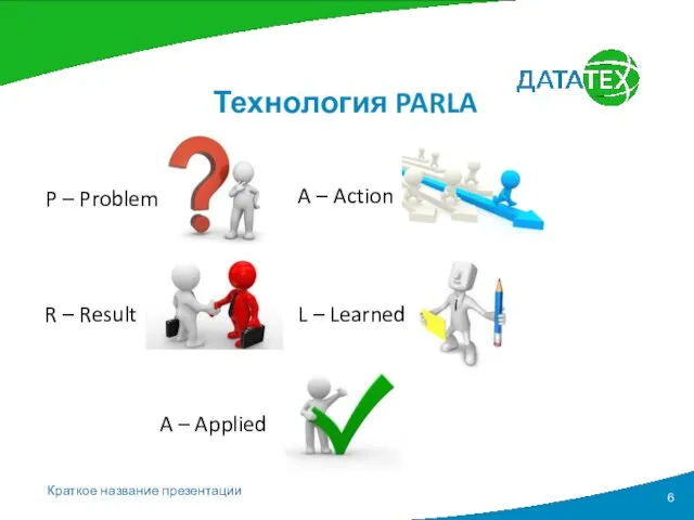 Технология PARLA P – Problem A – Applied A – Action