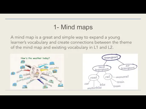 1- Mind maps A mind map is a great and simple