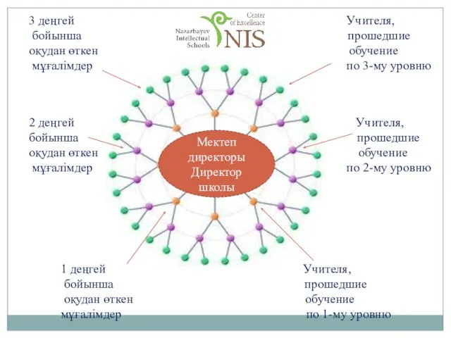 3 деңгей Учителя, бойынша прошедшие оқудан өткен обучение мұғалімдер по 3-му