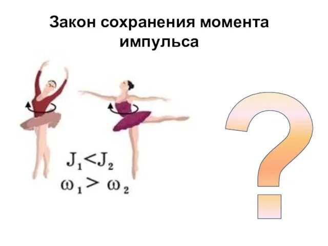 Закон сохранения момента импульса ?