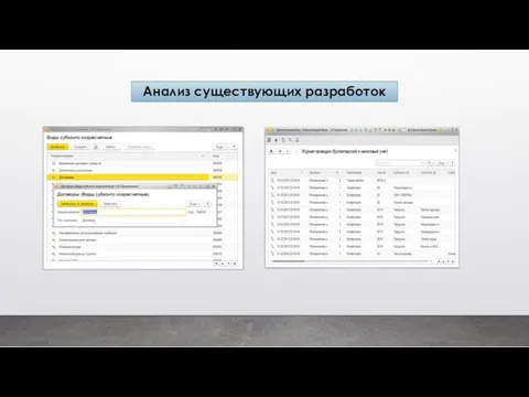 Анализ существующих разработок