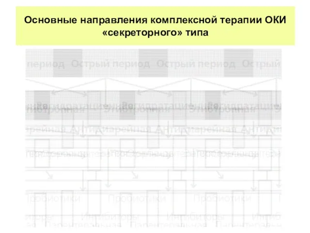 Основные направления комплексной терапии ОКИ «секреторного» типа