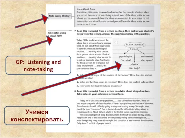 Учимся конспектировать GP: Listening and note-taking