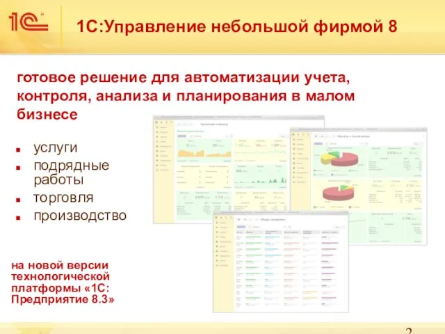 готовое решение для автоматизации учета, контроля, анализа и планирования в малом