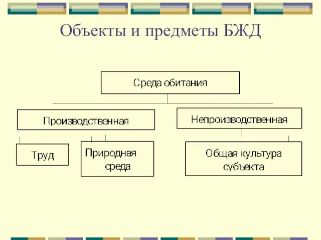 Объекты и предметы БЖД