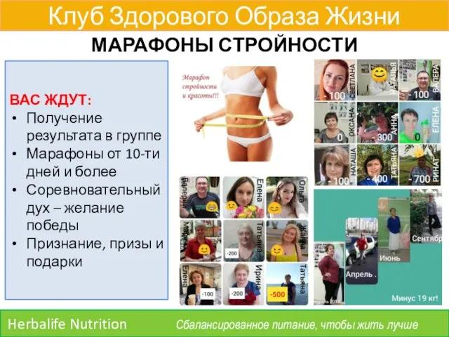 Клуб Здорового Образа Жизни Herbalife Nutrition Сбалансированное питание, чтобы жить лучше