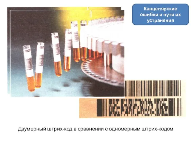 Двумерный штрих-код в сравнении с одномерным штрих-кодом Канцелярские ошибки и пути их устранения