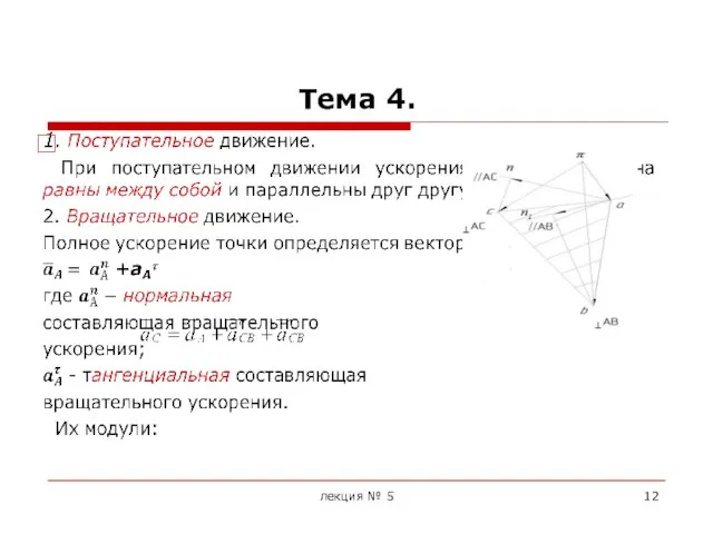 Тема 4. лекция № 5