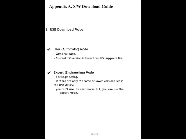 3. USB Download Mode User (Automatic) Mode - General case. -