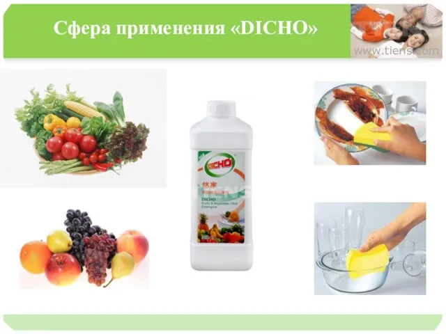 www.tiens.com Сфера применения «DICHO»