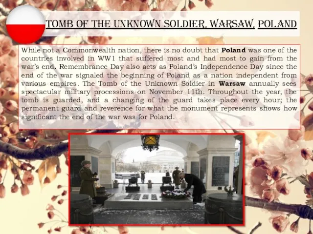 Tomb of the Unknown Soldier, Warsaw, Poland While not a Commonwealth