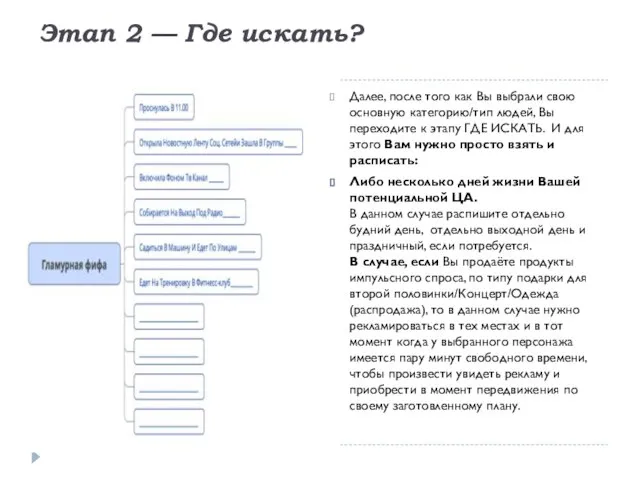 Этап 2 — Где искать? Далее, после того как Вы выбрали