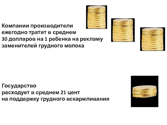 Компании производители ежегодно тратят в среднем 30 долларов на 1 ребенка