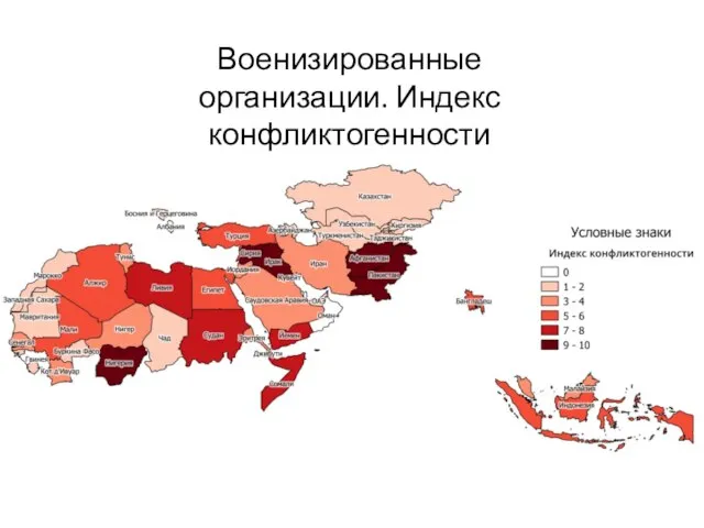 Военизированные организации. Индекс конфликтогенности