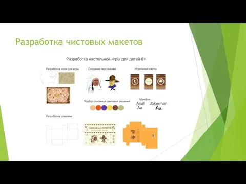 Разработка чистовых макетов