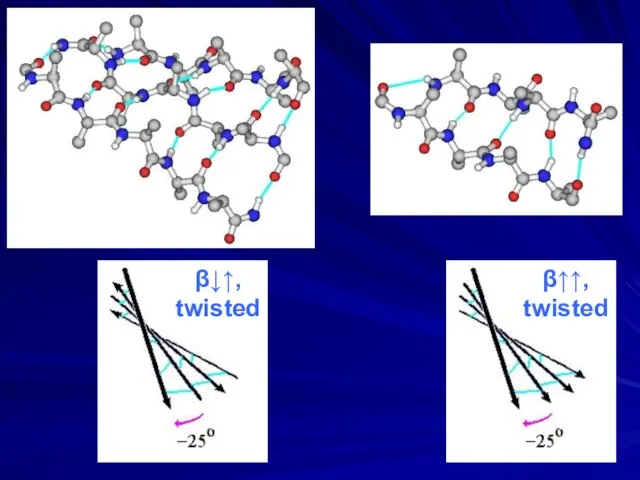 β↑↑, twisted β↓↑, twisted