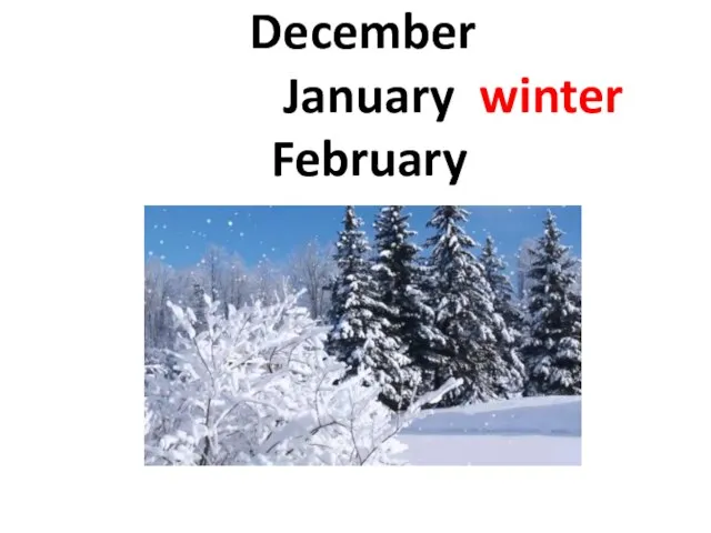 December January winter February