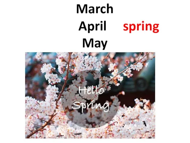March April spring May