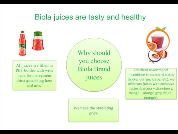 Biola juices are tasty and healthy Why should you choose Biola