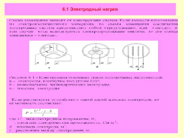 6.1 Электродный нагрев