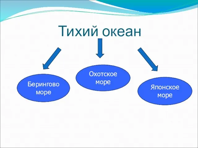 Тихий океан Берингово море Охотское море Японское море